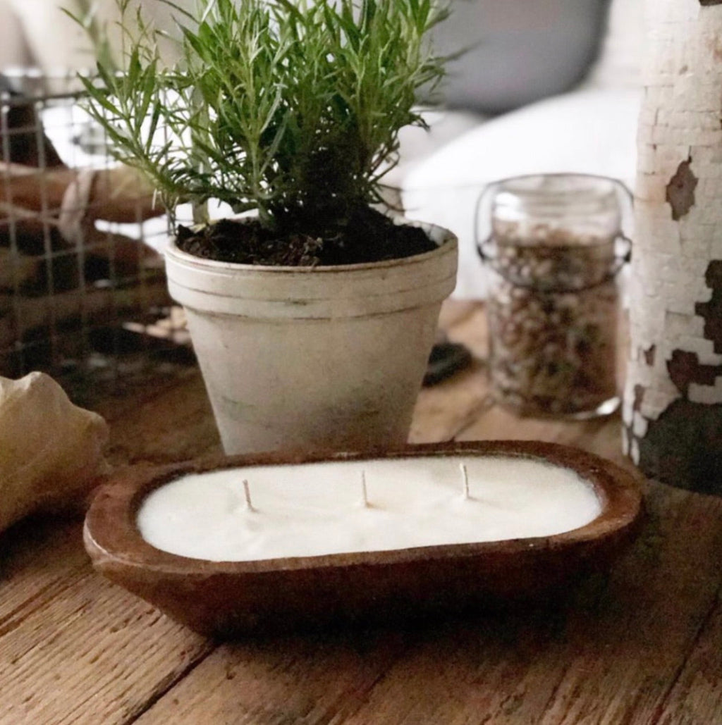 3-Wick Dough Bowl Soy Candle - Meditation